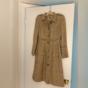 Burberry Beige Slim Fit Coat